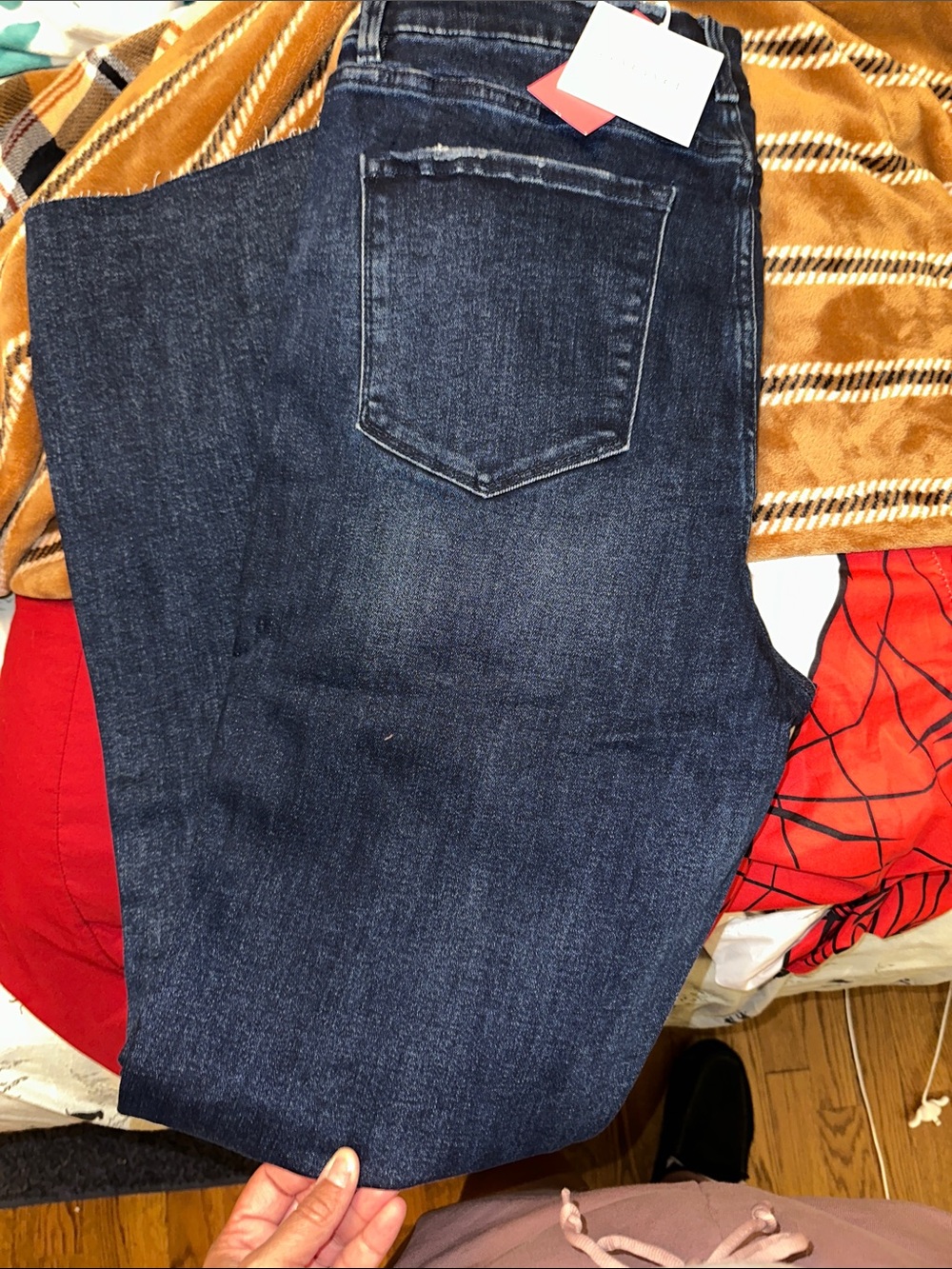Dark Blue Flare Jeans for Women — Classic High-Rise Style